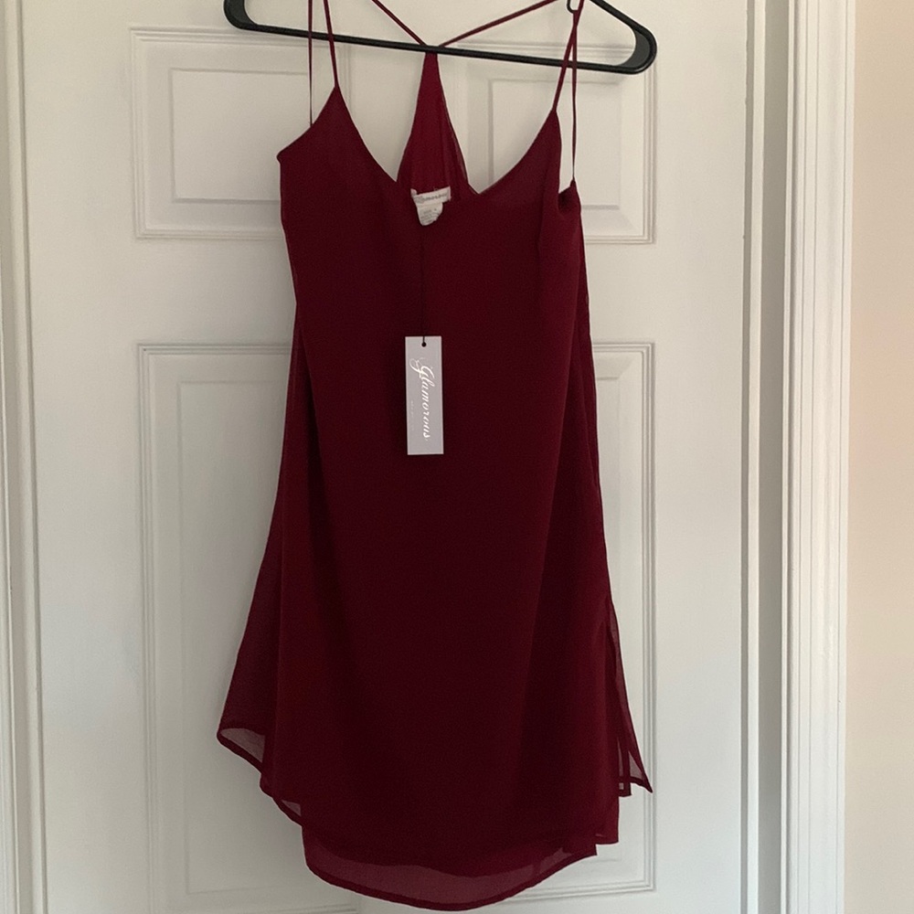 Burgundy dress new with tags